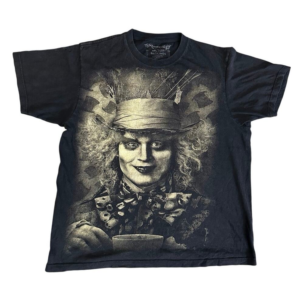 Mad Hatter Tea Party Graphic Tee Size XL Alice in Wonderland Big Graphic